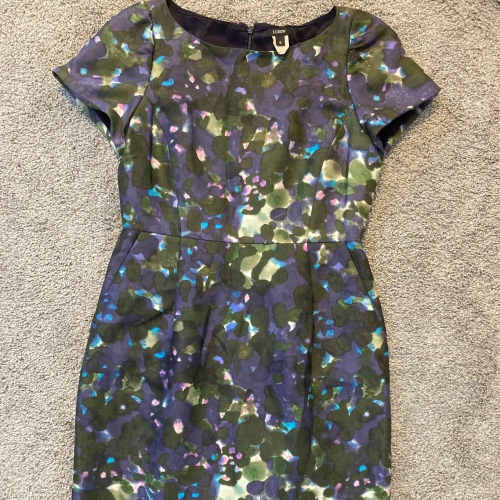 J. Crew Womens Watercolor Dress Size 6